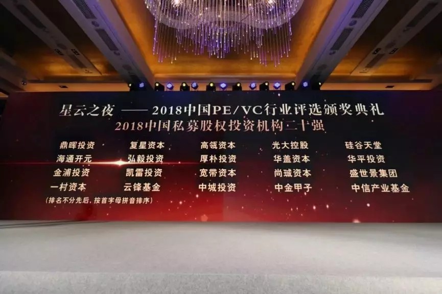 【動(dòng)態(tài)新聞】硅谷天堂連續(xù)三年獲評中國PE/VC行業(yè)二十強(qiáng)
