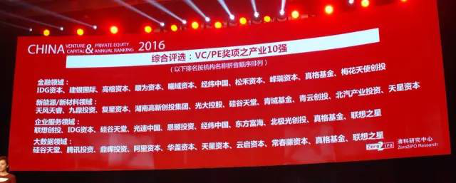 喜報(bào)：硅谷天堂榮膺清科“2016年中國私募股權(quán)投資機(jī)構(gòu)10強(qiáng)”